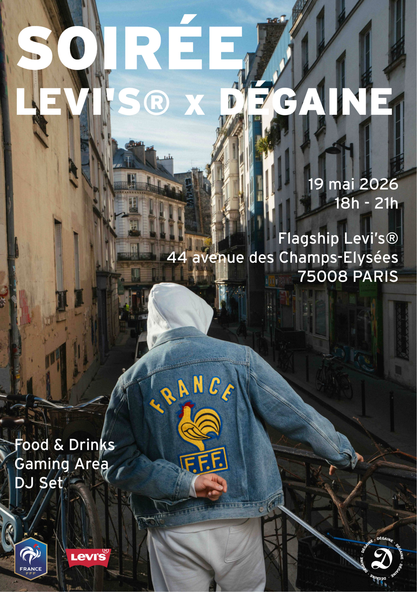 Champs-Élysées, Levi’s® × FFF, avec Omnicom Media France